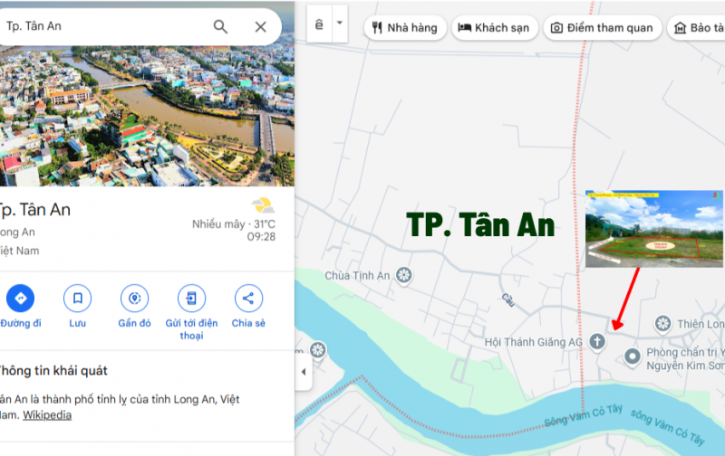 Bán nhanh lô góc 2 mặt tiền Lê Văn Tâm 4m, giá 1 tỷ 250 liền kề TP Tân An